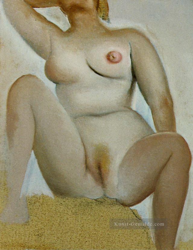 Weibliche sitzende Nud Salvador Dali Ölgemälde